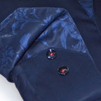 Contrast Collar & Cuff Button Up // Navy + Nature Navy Trim