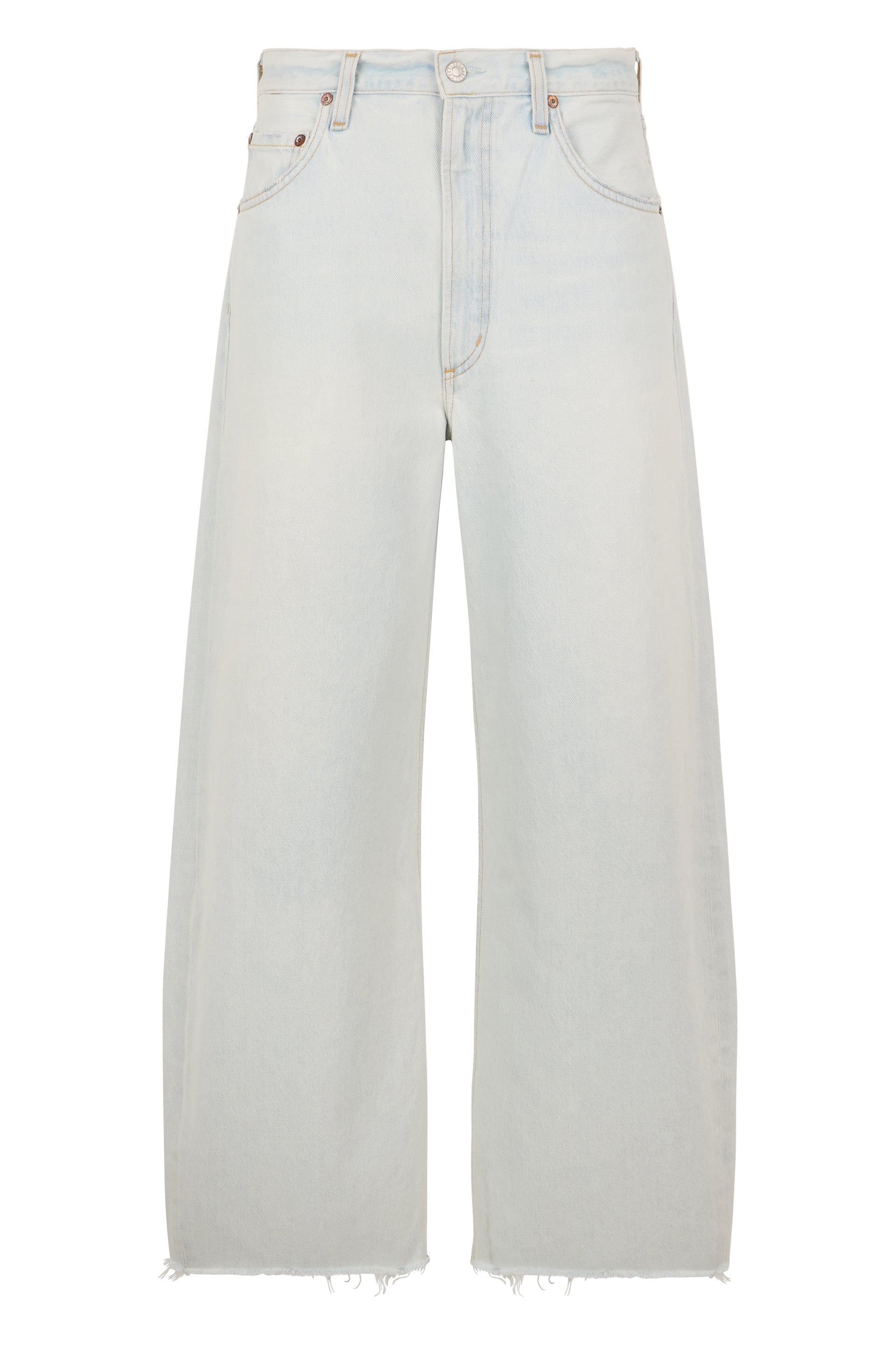 Wide-Leg Jeans Light Blue
