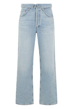 Straight-Leg Jeans Light Blue