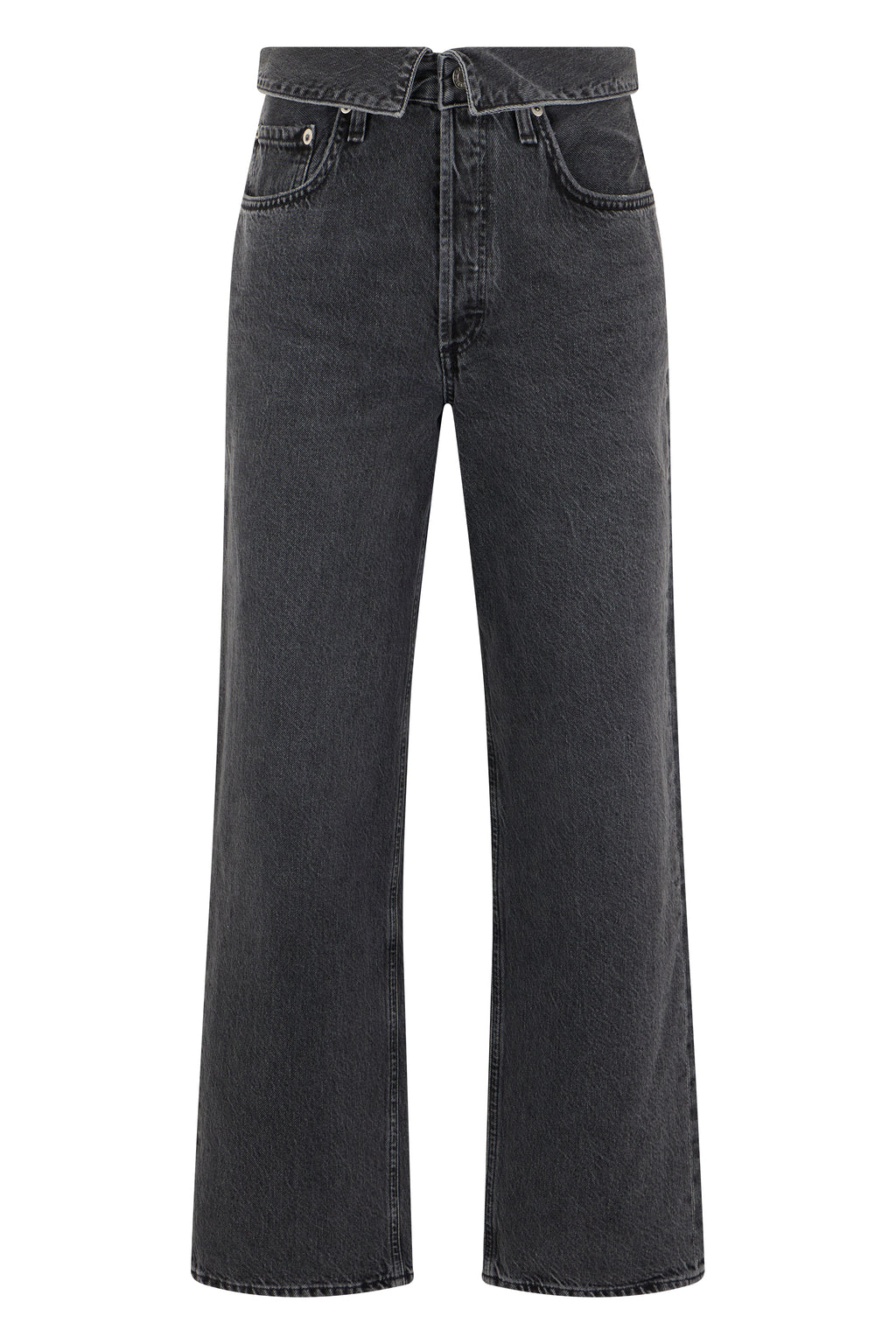 Straight Jeans Black Cotton
