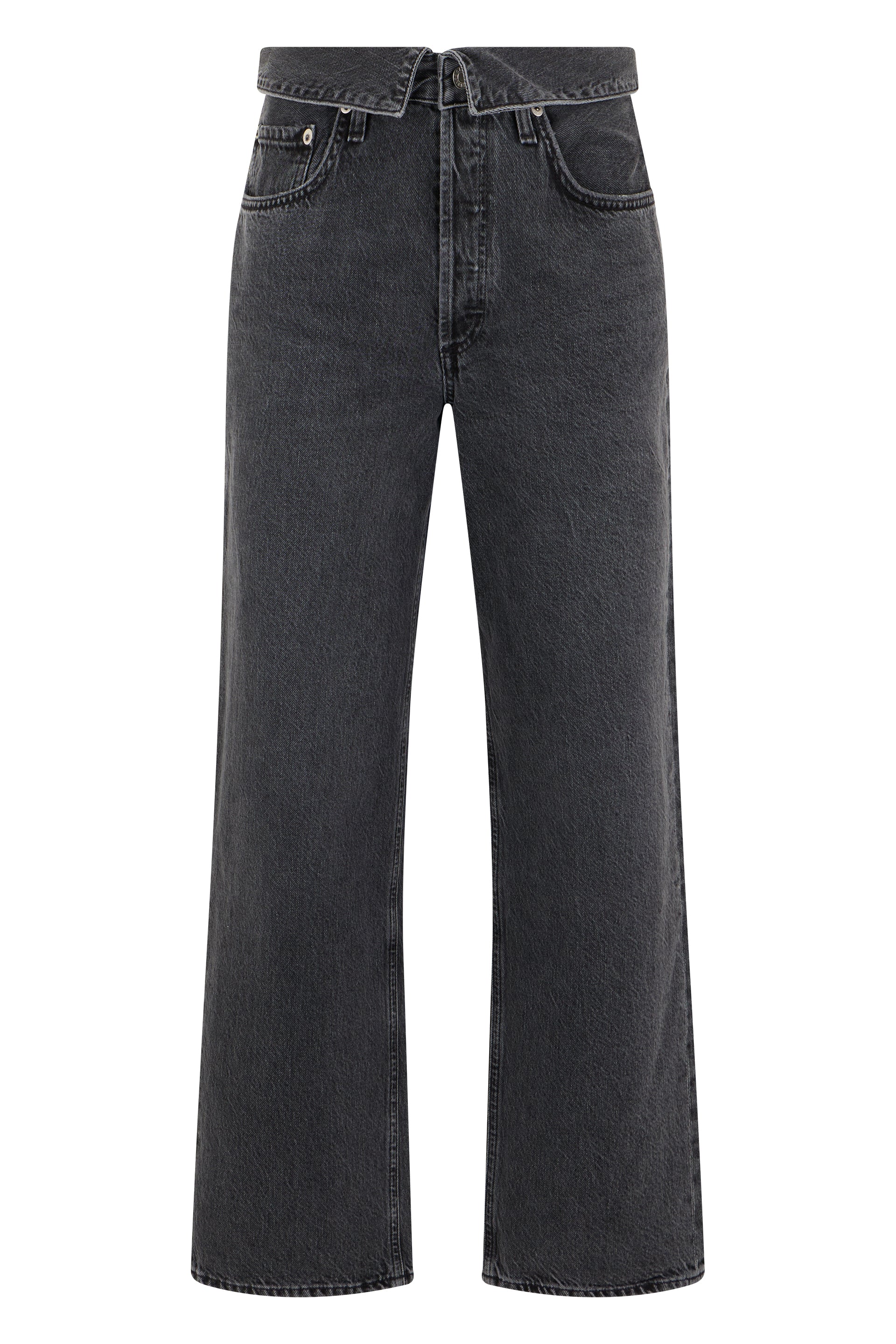 Straight Jeans Black Cotton