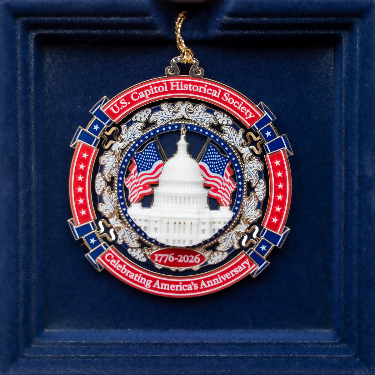 America 250 Commemorative Marble Ornament