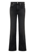 Flared Denim Pants Black