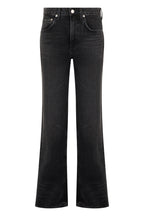 Flared Denim Pants Black