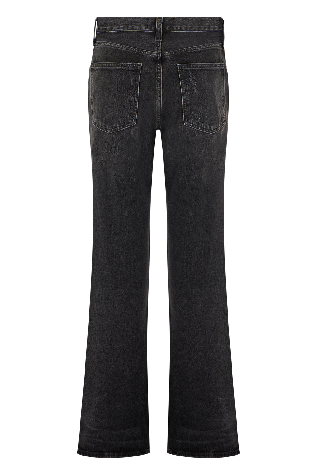 Flared Denim Pants Black