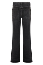 Flared Denim Pants Black