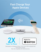 Anker MagGo Wireless Charging Station (3-in-1, Foldable Pad)