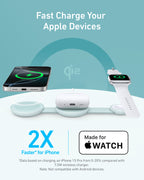 Anker MagGo Wireless Charging Station (3-in-1, Foldable Pad)