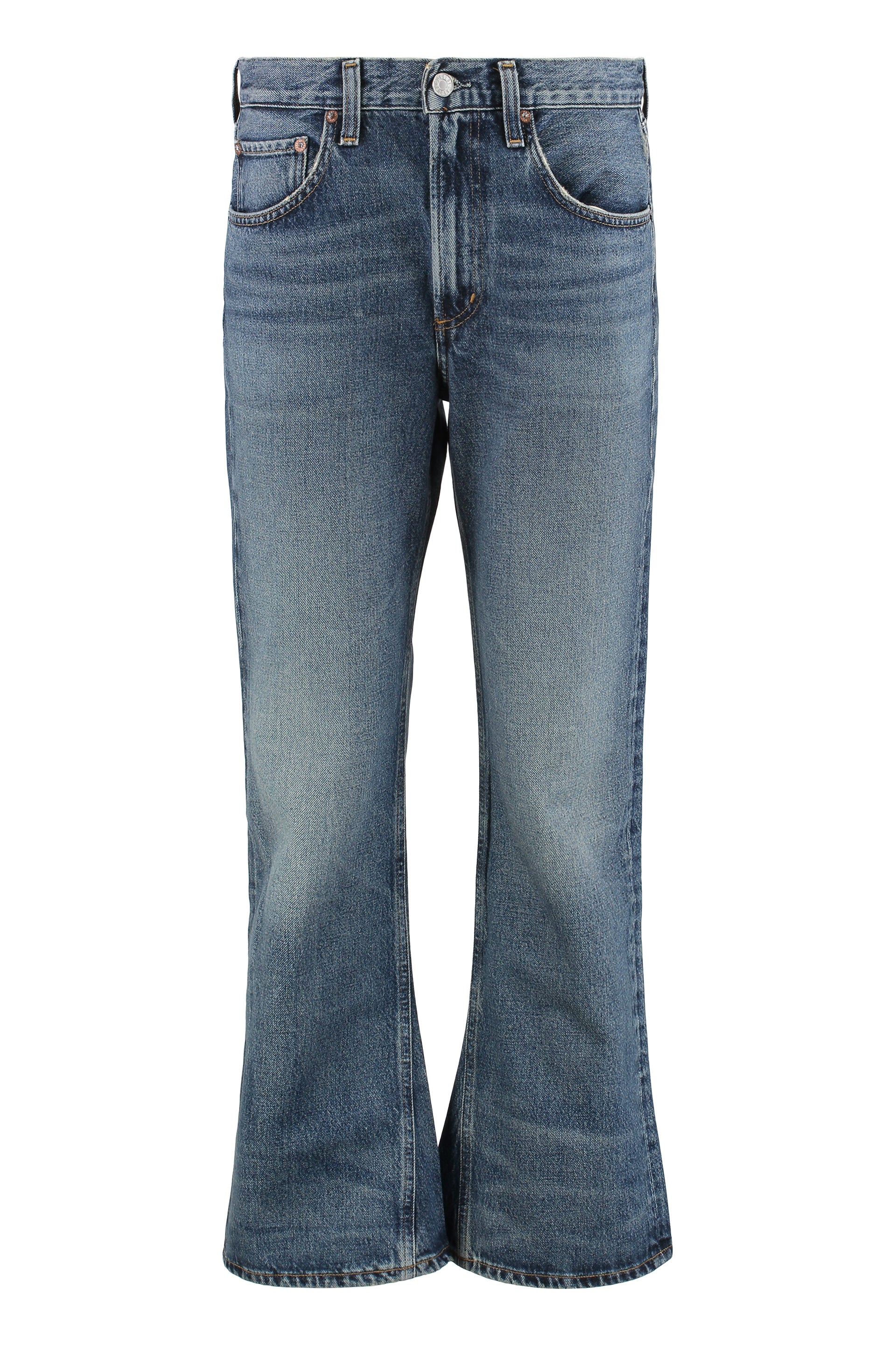Flared Jeans in Stencil Shade