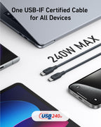Anker <b>543</b> USB-C to USB-C Cable (Bio-Braided)