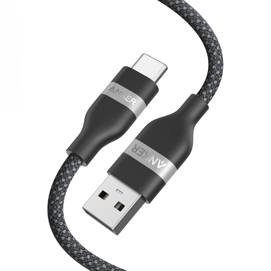 Anker USB-A to USB-C Cable (3 ft / 6 ft, Upcycled-Braided)