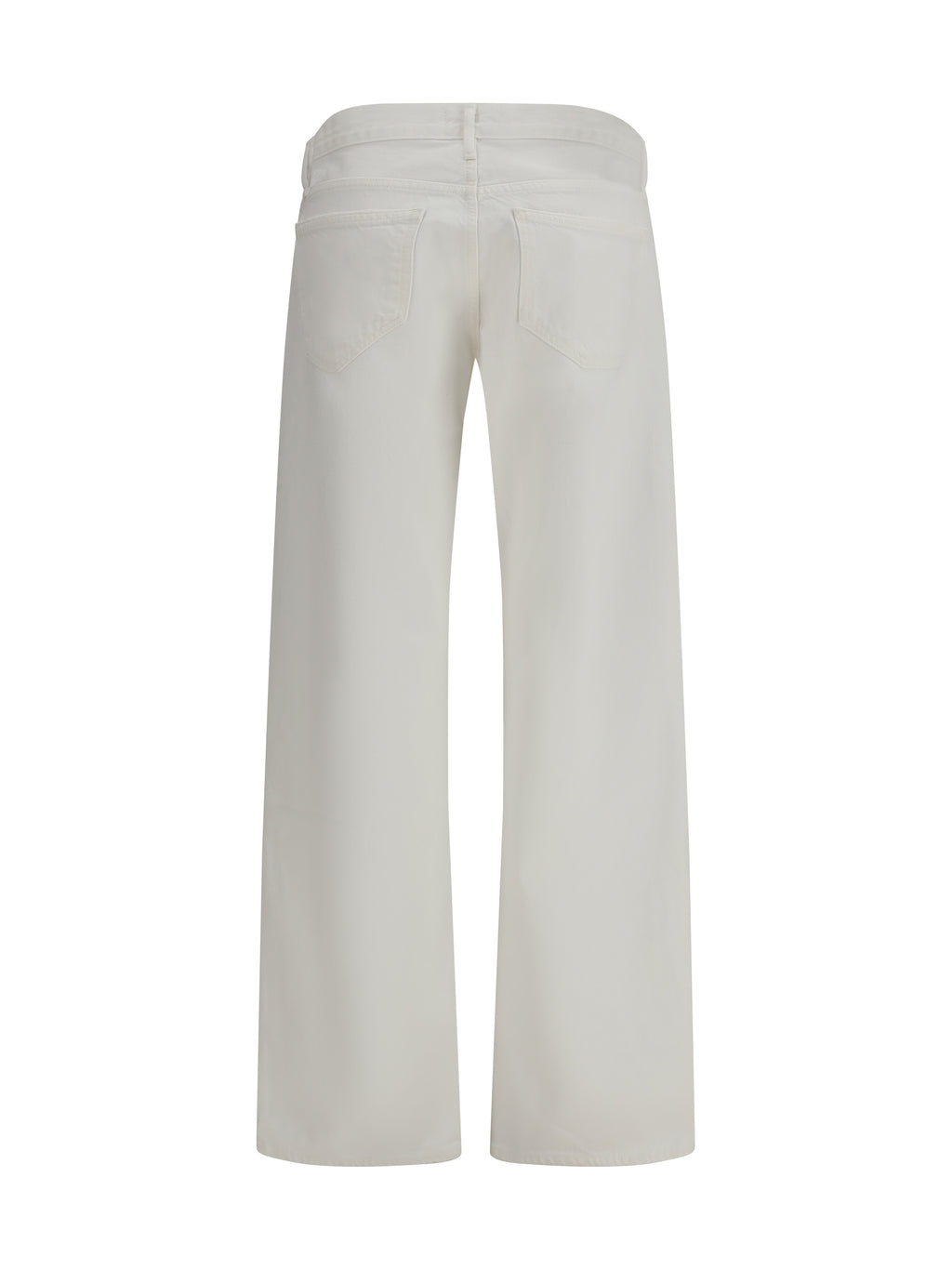 Wide Leg Jeans With Five-Pocket Design