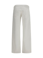 Wide Leg Jeans With Five-Pocket Design