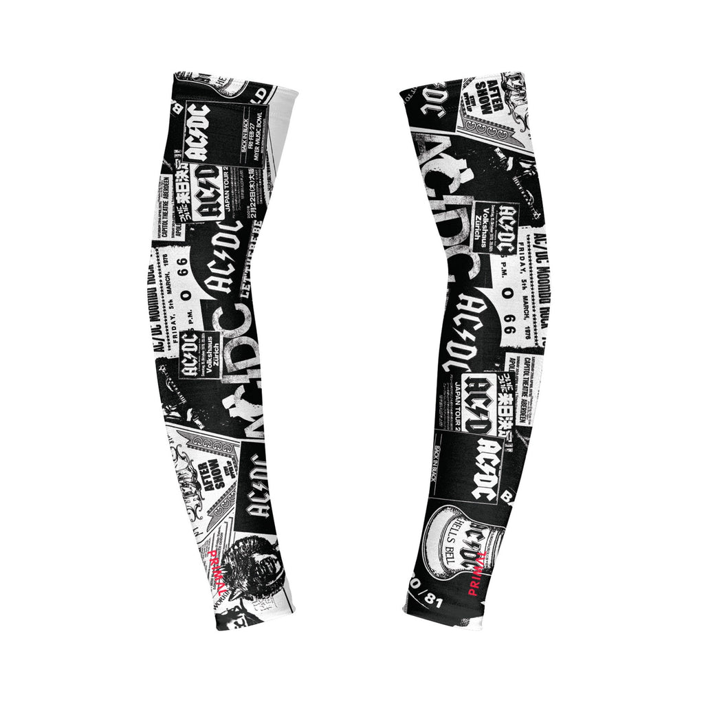 AC/DC Newsprint Lightweight Sun Sleeves