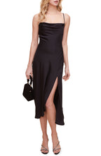 Astr The Label Women's Cowl Neck Midi Dress Black