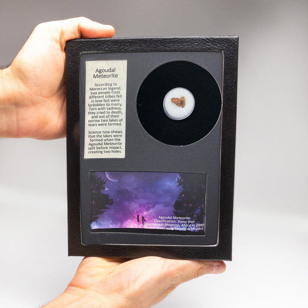 Genuine Agoudal Meteorite in Display Box