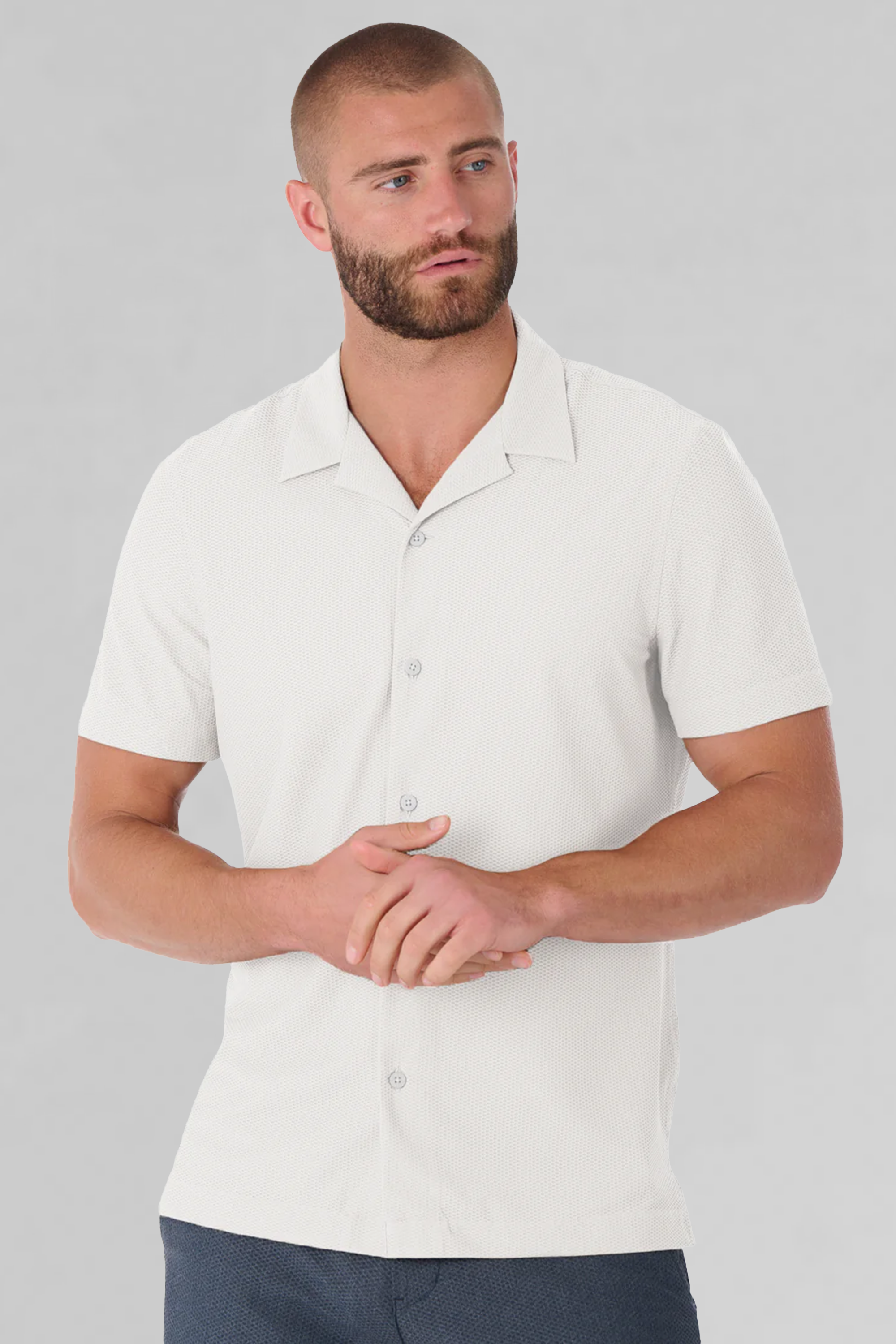 AIR Resort Shirt Solid // White