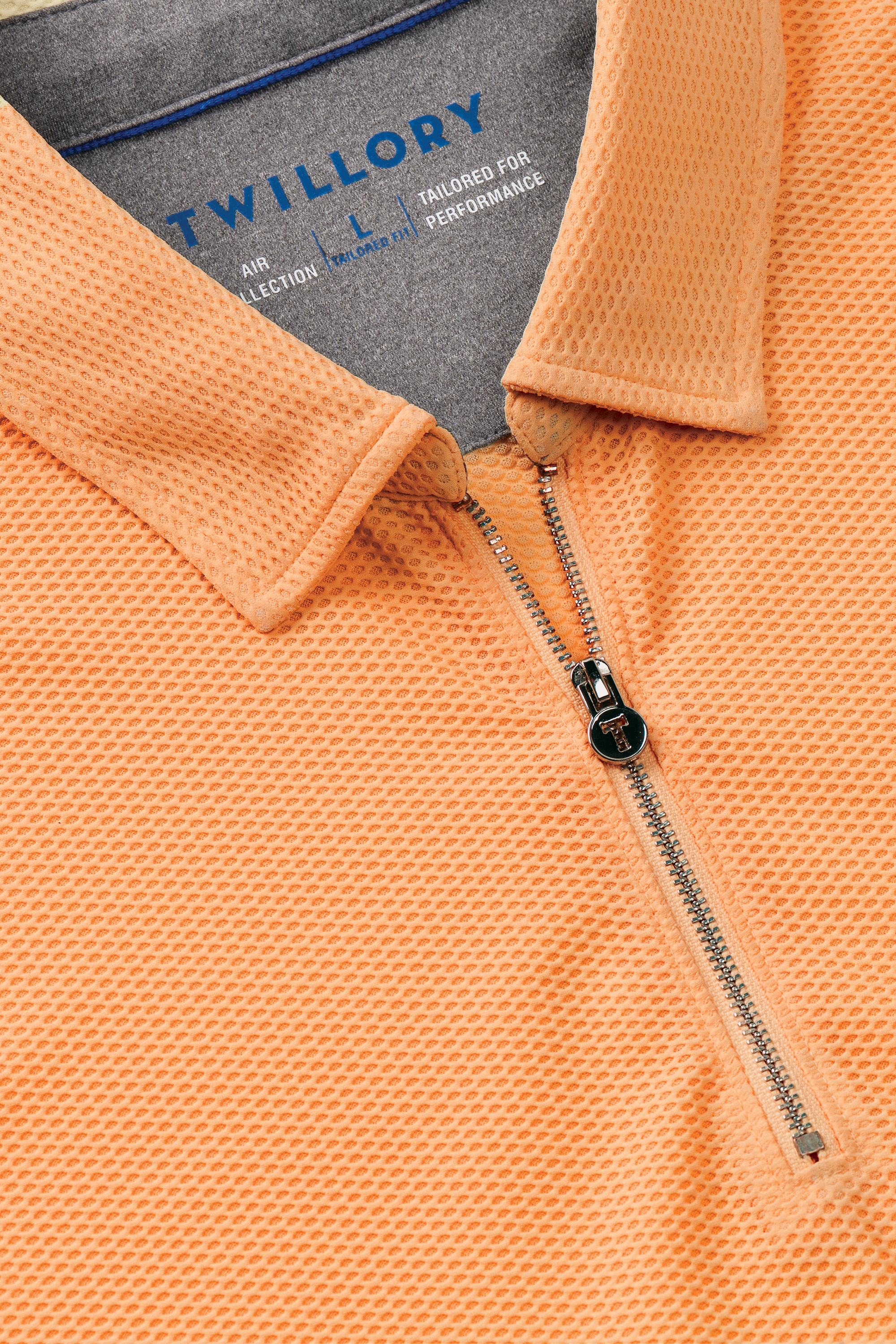 AIR Zip Polo Solid // Orange