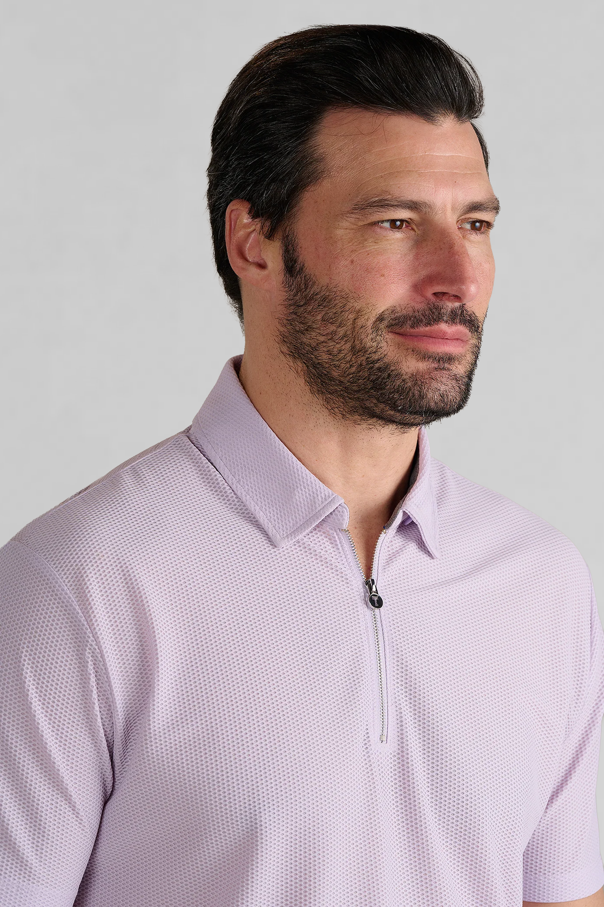 AIR Zip Polo Solid // Lilac
