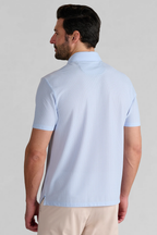 AIR Zip Polo Solid // Powder Blue