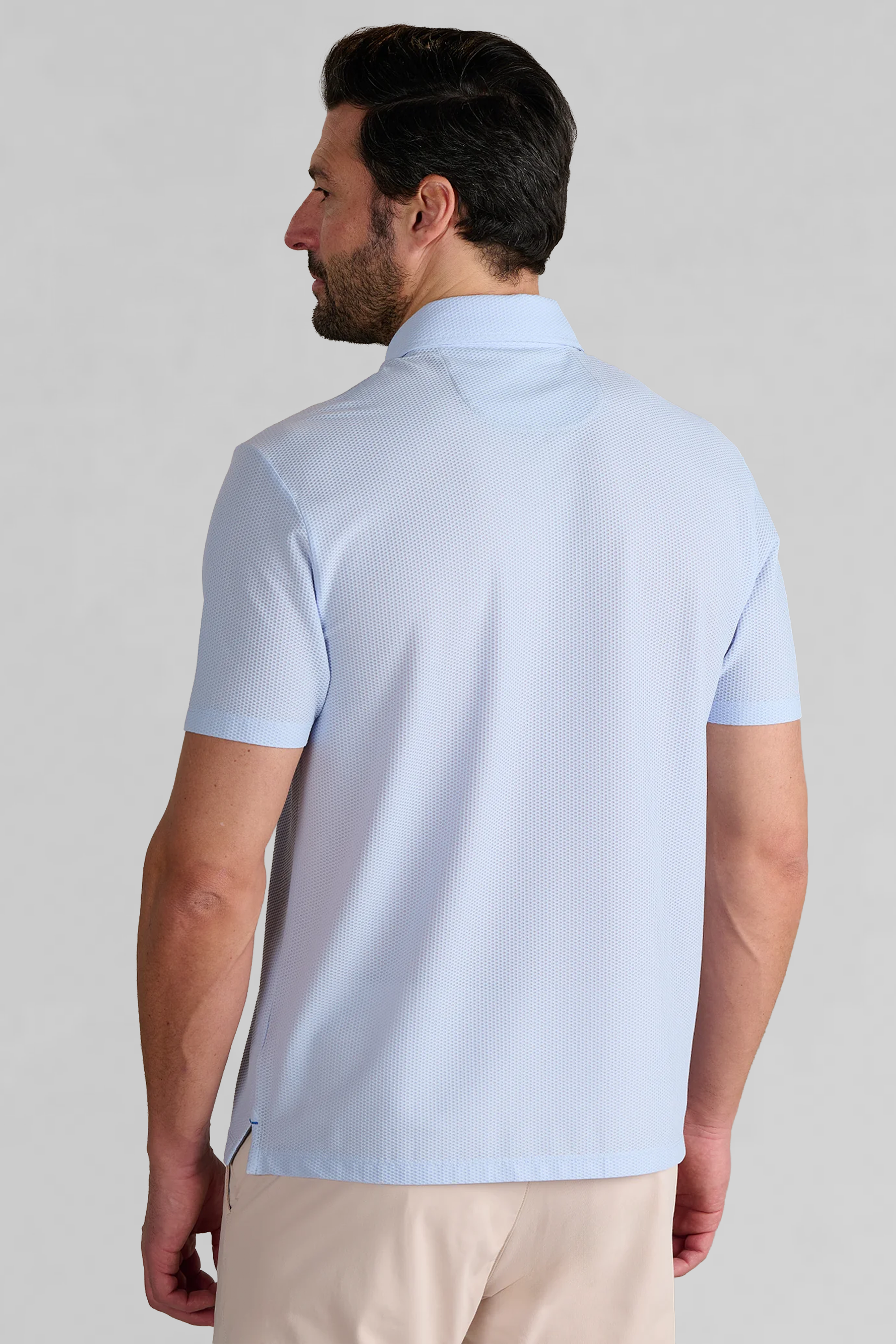 AIR Zip Polo Solid // Powder Blue