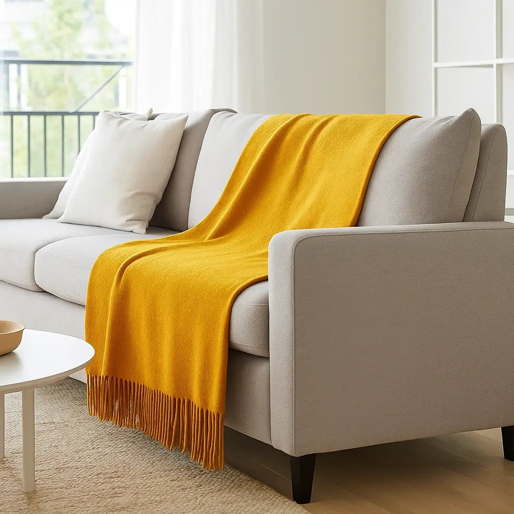 100% Cashmere Throw Blanket - 54"x60"