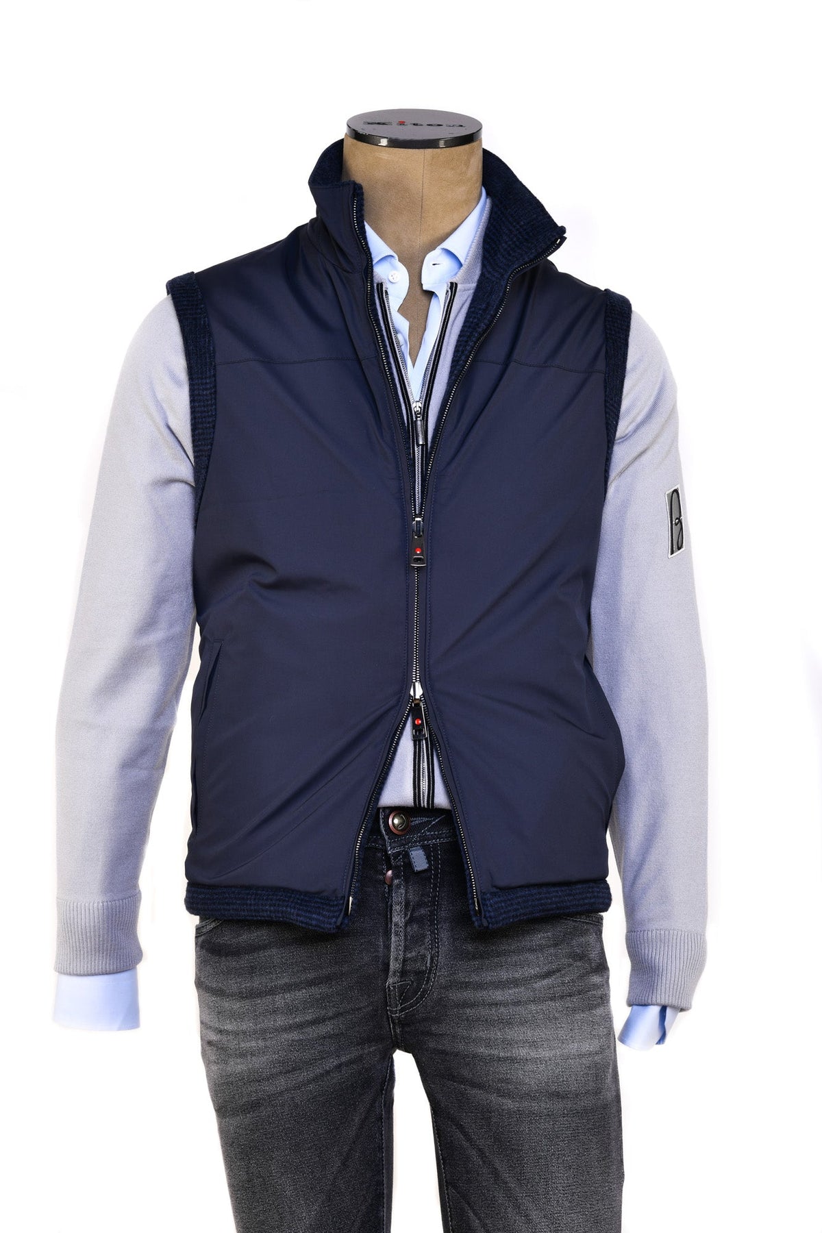 Kired by Kiton Gange Reversible Wool-Cashmere Vest