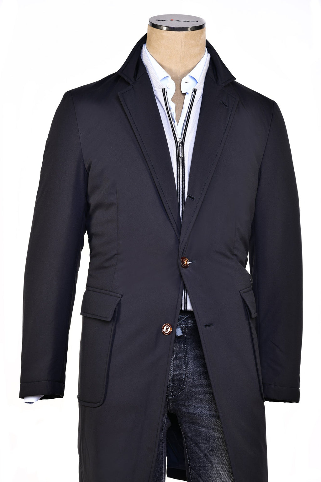 Kired by Kiton Sherp Zip-Up Overcoat