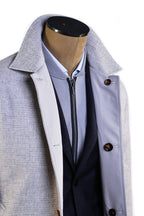 Kired by Kiton Peak Wool-Cashmere Reversible Overcoat