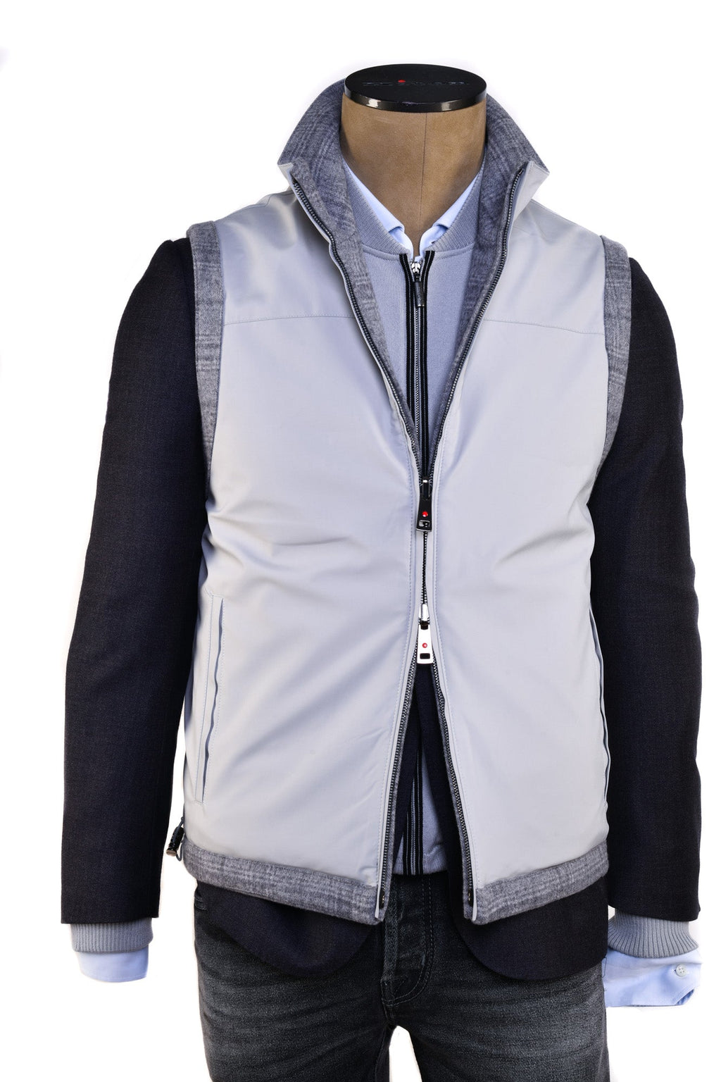 Kired by Kiton Gange Reversible Wool-Cashmere Vest