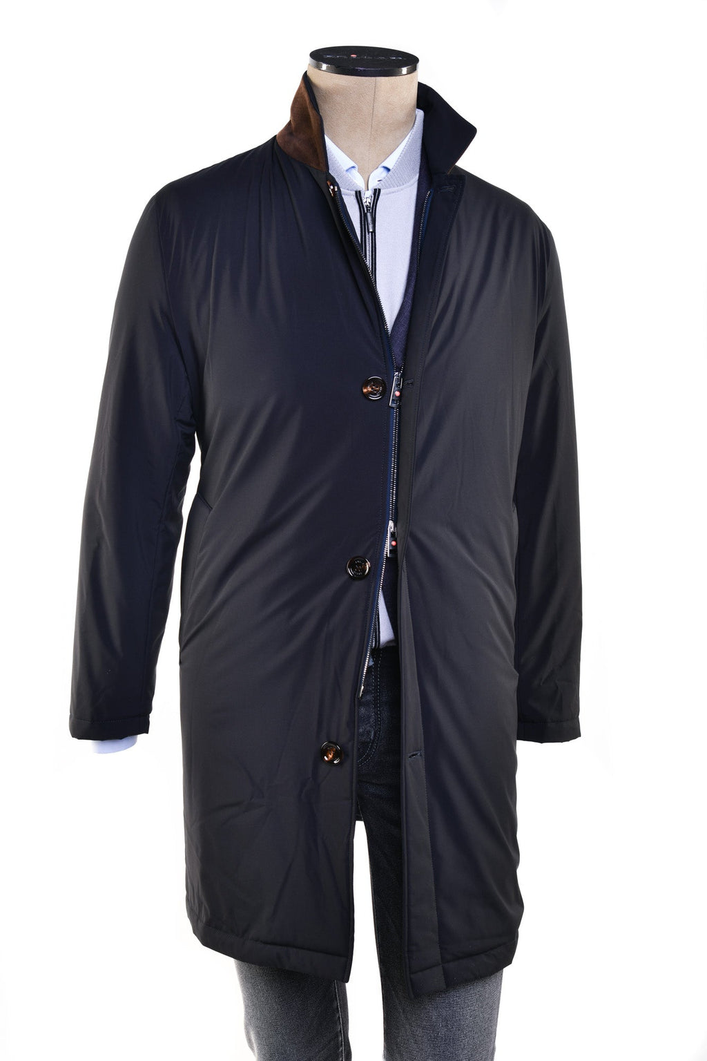 Kired by Kiton Sherp Zip-Up Overcoat