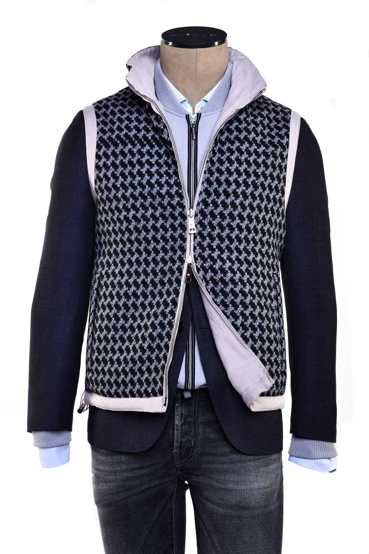 Kired by Kiton Gange Reversible Silk-Linen Vest