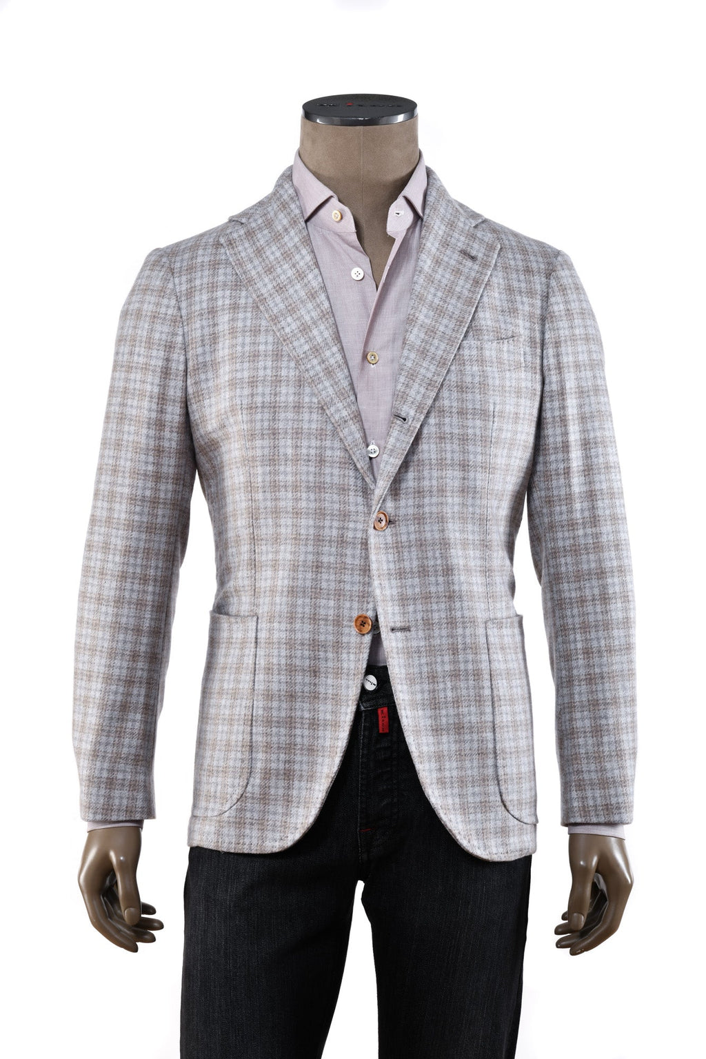 Sartorio Checked Cashmere Sport Jacket