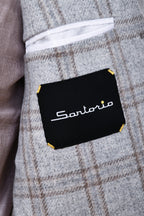 Sartorio Windowpane Cashmere Sport Jacket
