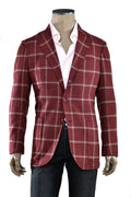 Sartorio Windowpane Virgin-Wool Sport Jacket