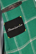 Sartorio Windowpane Virgin Wool-Cashmere Sport Jacket