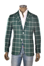 Sartorio Windowpane Virgin Wool-Silk Sport Jacket