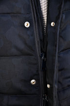 Eleventy Camo Nylon-Wool Coat w/ Removable Coyote Fur Trim Hood