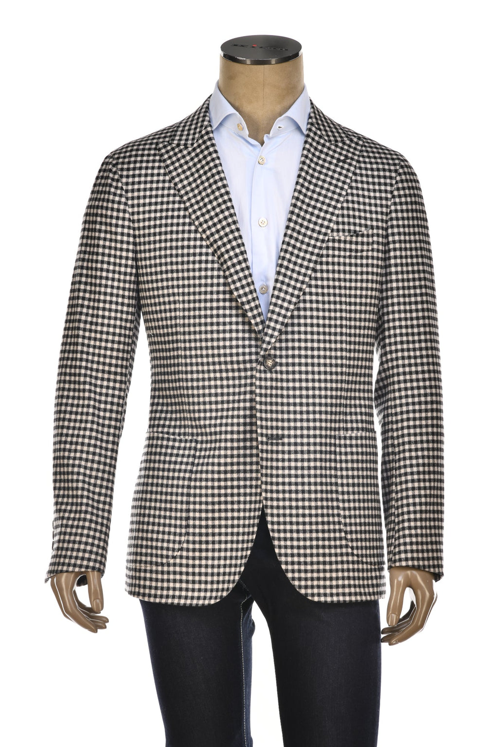 Carlo Barbera Shepherd Check Wool-Cashmere Sport Jacket