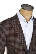 Carlo Barbera Gingham Wool-Cashmere Sport Jacket