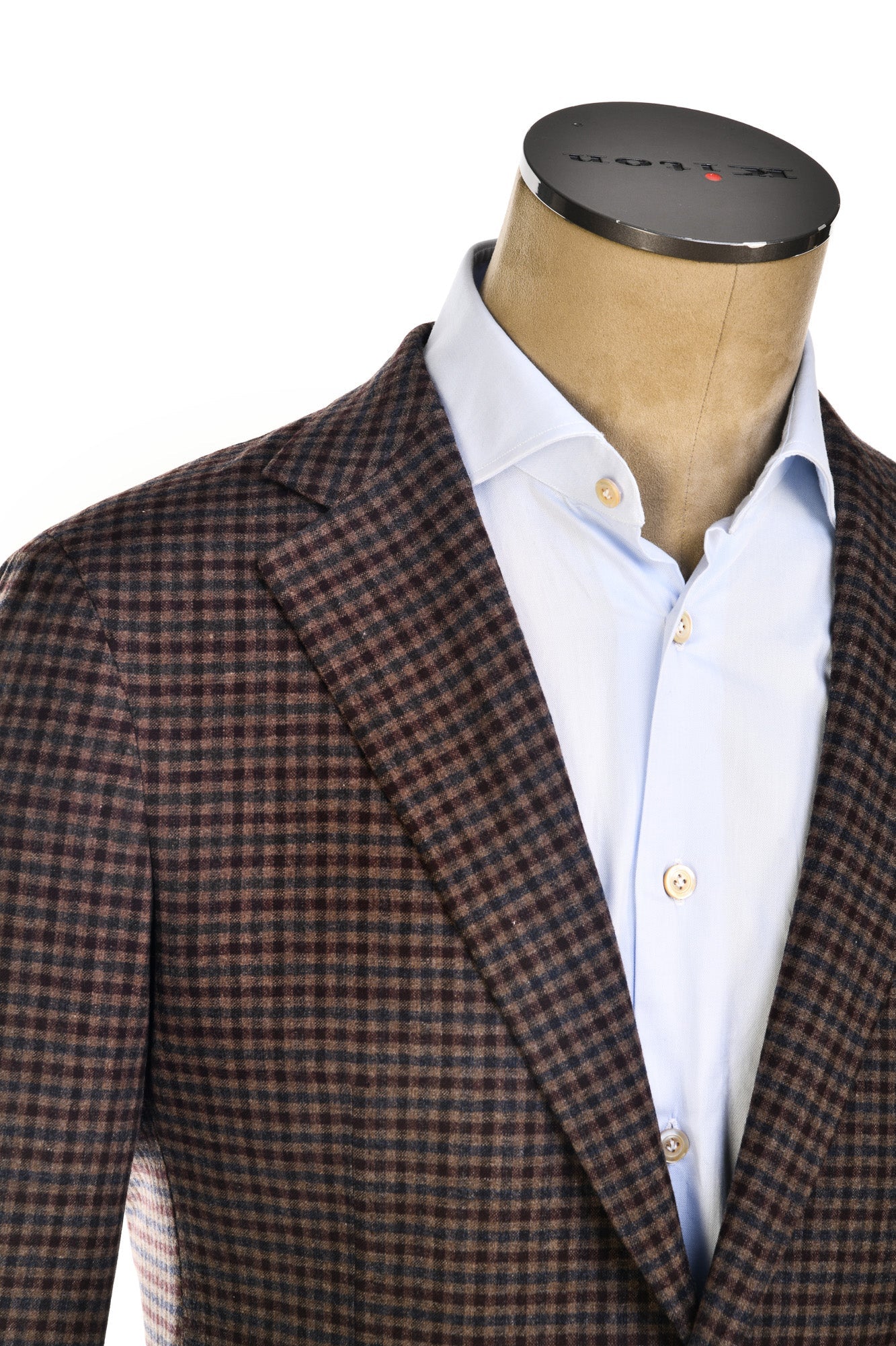 Carlo Barbera Gingham Wool-Cashmere Sport Jacket