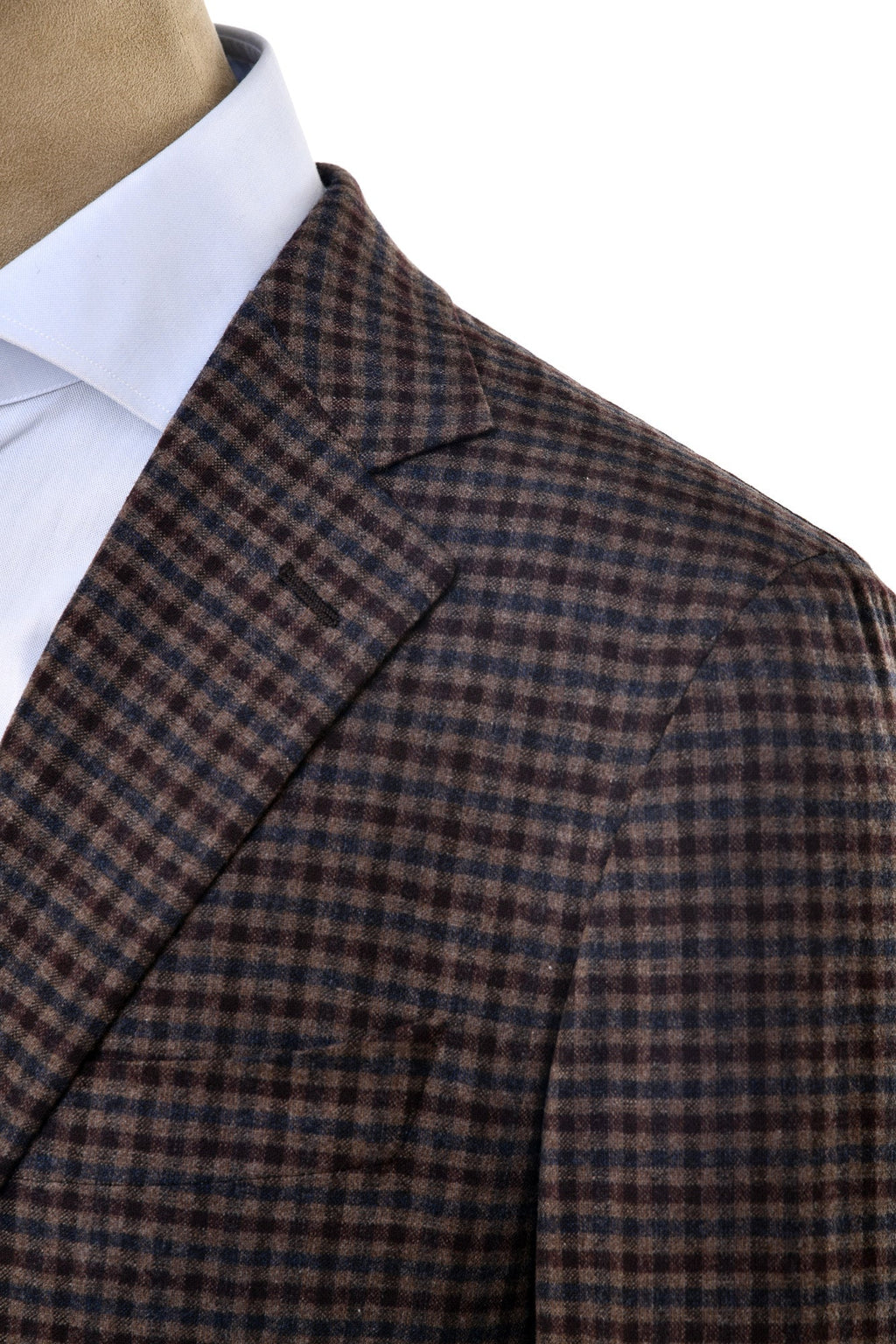 Carlo Barbera Gingham Wool-Cashmere Sport Jacket