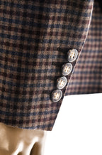 Carlo Barbera Gingham Wool-Cashmere Sport Jacket