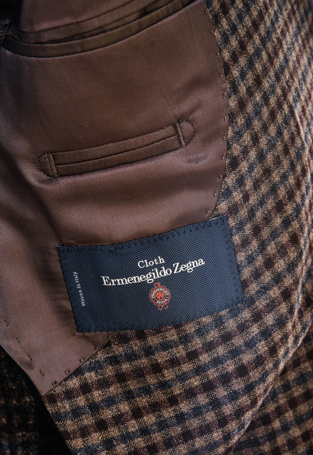 Carlo Barbera Gingham Wool-Cashmere Sport Jacket