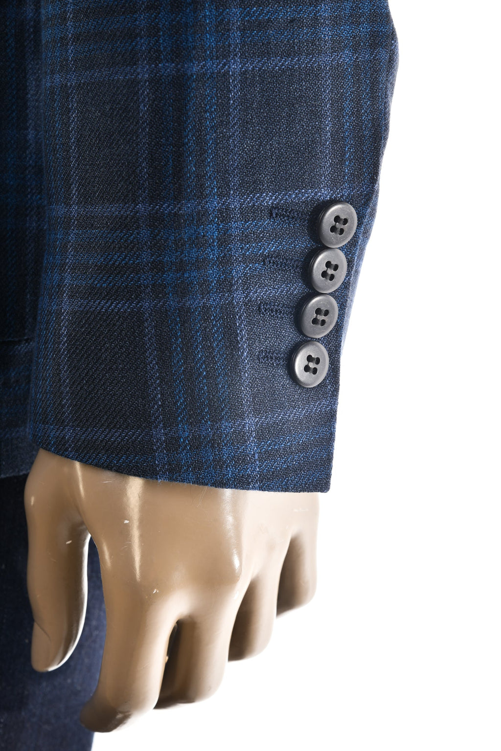 Carlo Barbera Prince of Wales Linen-Wool Sport Jacket