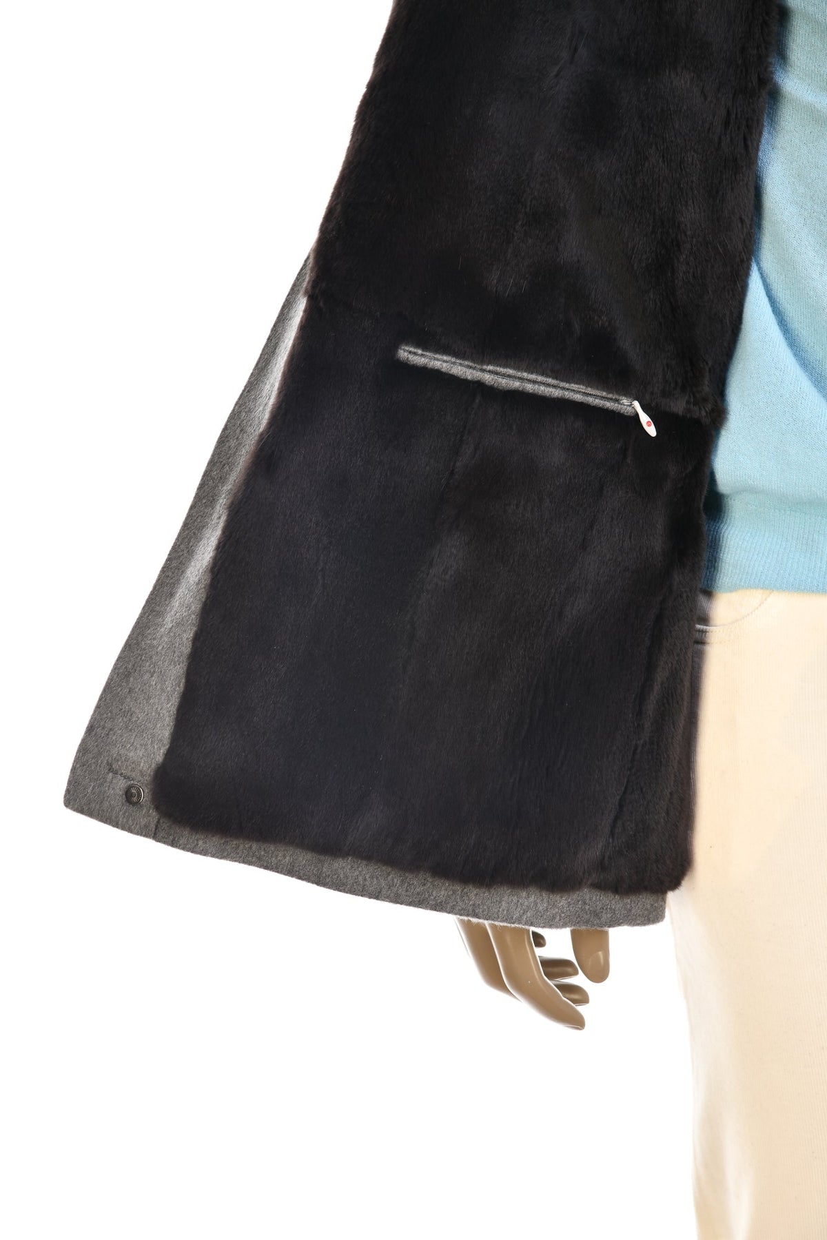 Kired Salta Cashmere/ Beaver Fur Overcoat