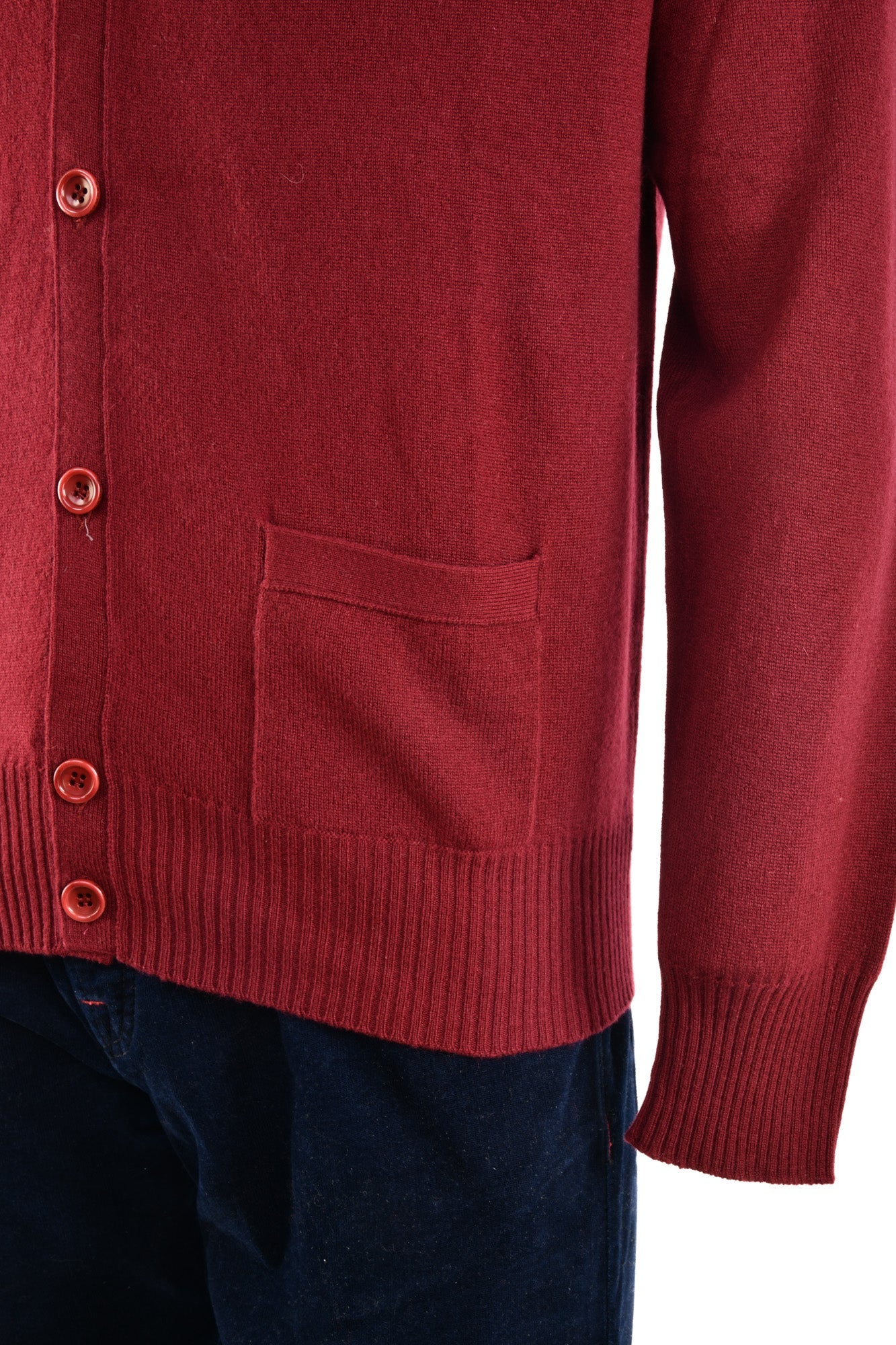 Manrico Cashmere Button Down V-Neck Cardigan
