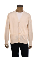 Manrico Cashmere Button Down V-Neck Cardigan