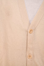 Manrico Cashmere Button Down V-Neck Cardigan