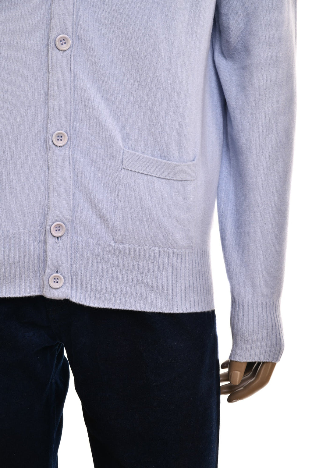 Manrico Cashmere Button Down V-Neck Cardigan